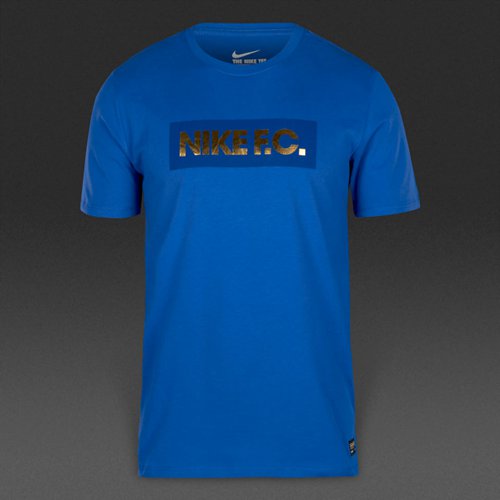 Nike F.C. Foil Tee Game Royal / Gold Foil / Deep Royal Blue for Men
